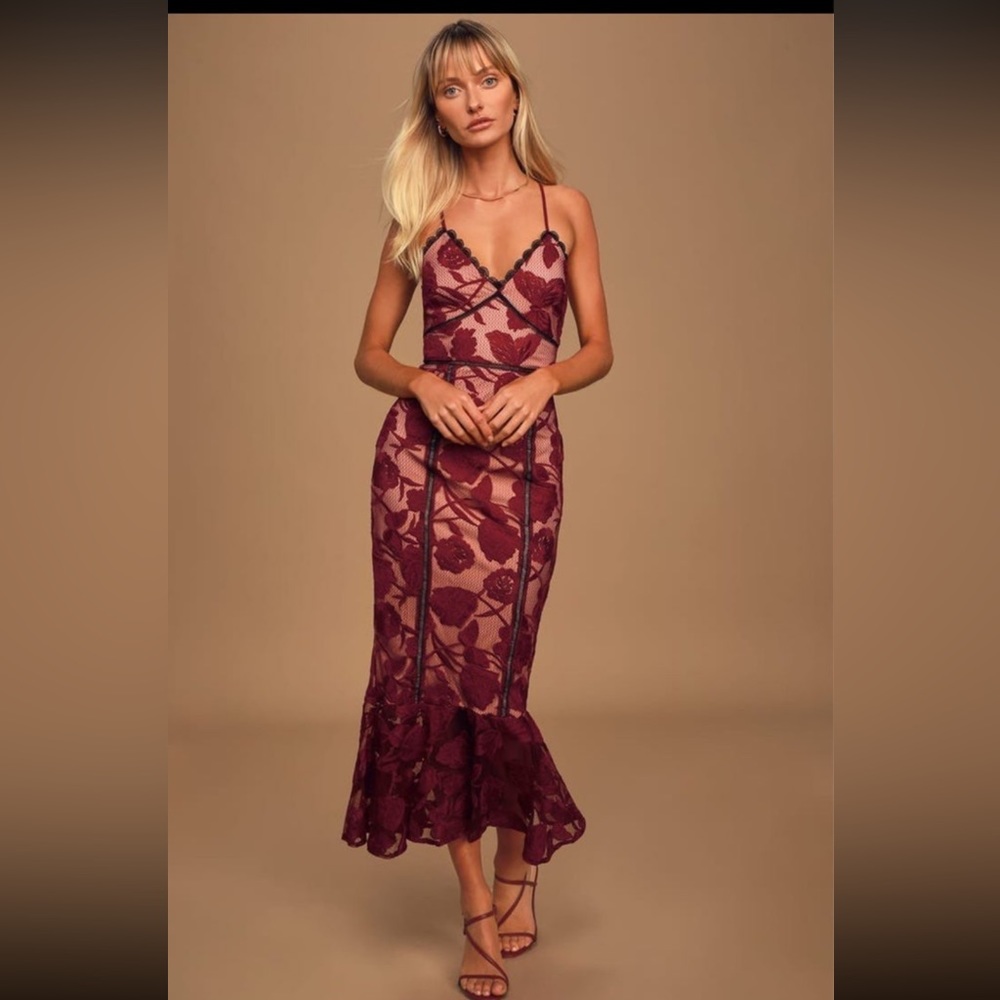Lulus Alluring Dreams Trumpet Dress